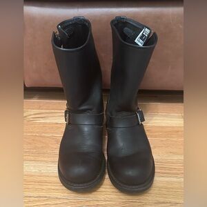 Frye Engineer Boots 8 Black